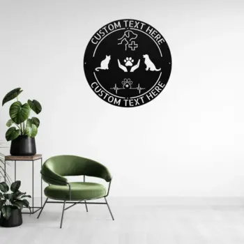 Personalized Veterinary Metal Sign