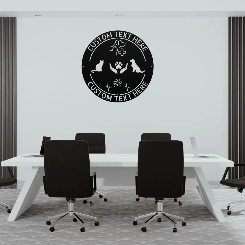 Personalized Veterinary Metal Sign Personalized Veterinary Metal Sign