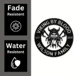 Personalized Viking Warrior Metal Sign