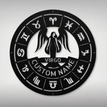 Personalized Virgo Metal Sign