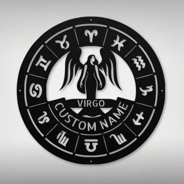 Personalized Virgo Metal Sign