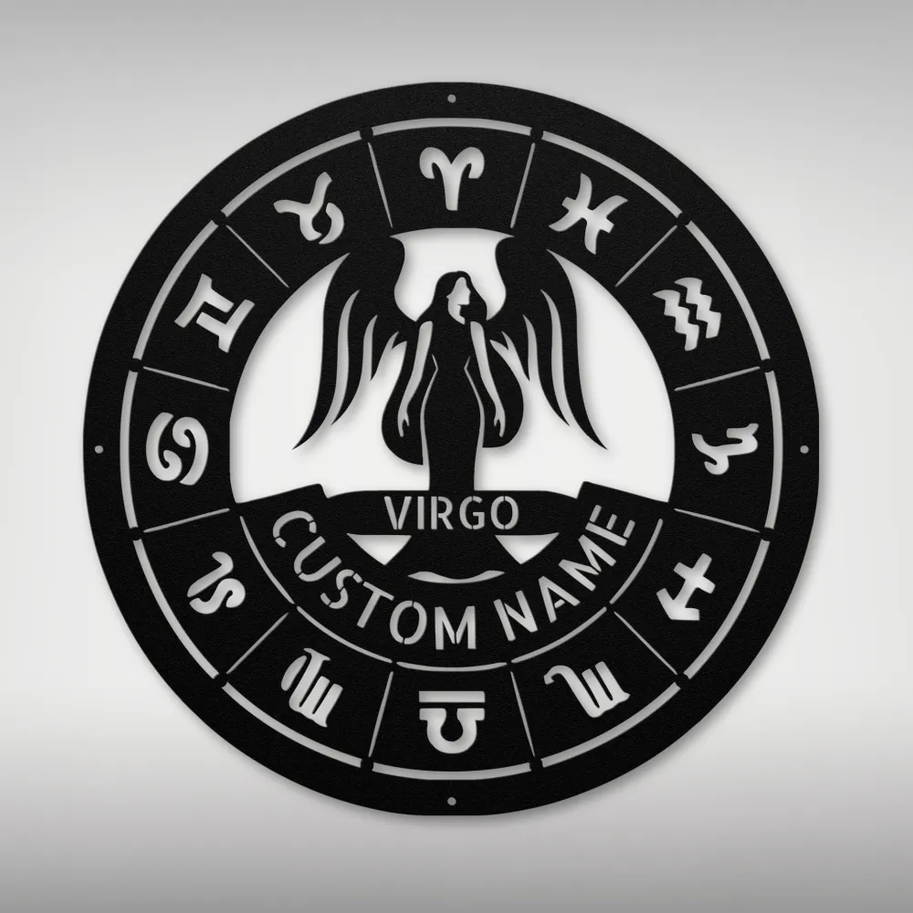 Personalized Virgo Metal Sign Personalized Virgo Metal Sign