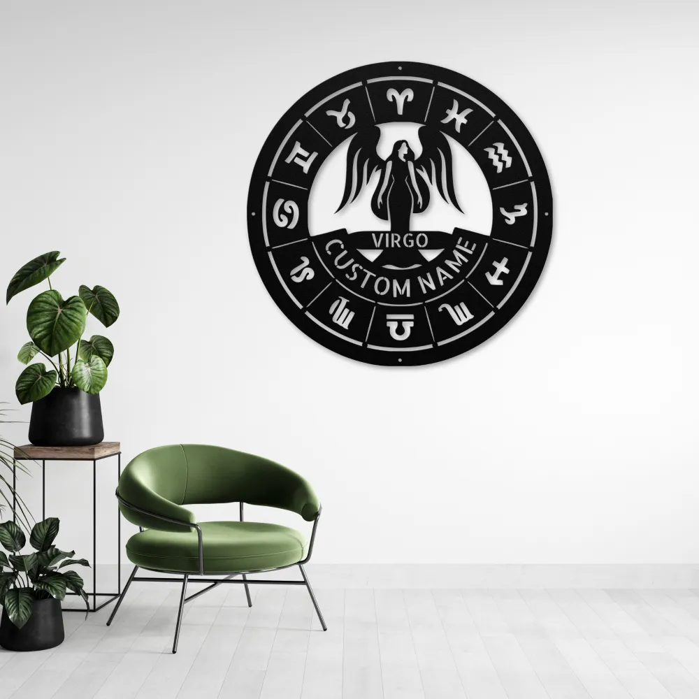 Personalized Virgo Metal Sign Personalized Virgo Metal Sign