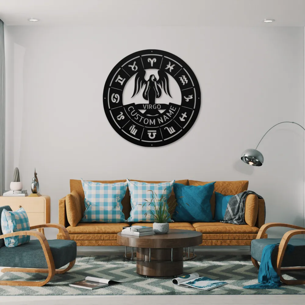 Personalized Virgo Metal Sign Personalized Virgo Metal Sign