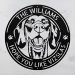Personalized Vizsla Dog Metal Sign