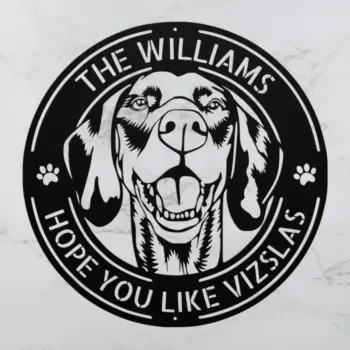 Personalized Vizsla Dog Metal Sign