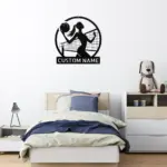 Personalized Volleyball Metal Sign