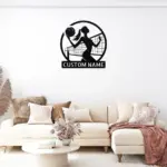 Personalized Volleyball Metal Sign