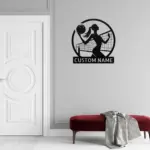 Personalized Volleyball Metal Sign