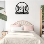 Personalized Weightlifting Metal Sign