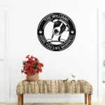 Personalized Whippet Dog Metal Sign