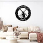 Personalized Windmill Metal Sign