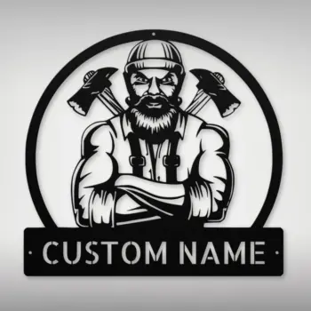 Personalized Woodworker Metal Sign