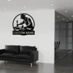 Personalized Woodworking Metal Sign