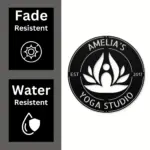 Personalized Yoga Metal Sign