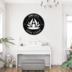 Personalized Yoga Metal Sign