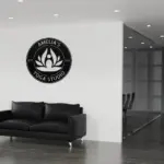 Personalized Yoga Metal Sign