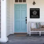 Religious Callers Do Not Knock Metal Sign