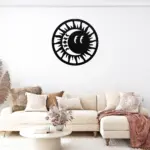 Sun And Moon Metal Decor Art