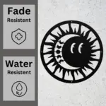 Sun And Moon Metal Decor Art