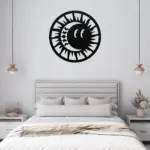 Sun And Moon Metal Decor Art