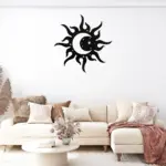 Sun And Moon Metal Wall Art Sign