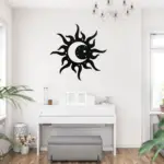 Sun And Moon Metal Wall Art Sign