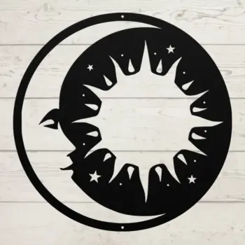 Sun And Moon Metal Wall Decor