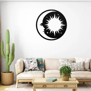 Sun And Moon Metal Wall Decor