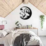 Wolf Scene Metal Sign