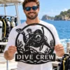 Personalized Scuba Diver Metal Sign Underwater Art Decor Personalized scuba diver metal sign in 16 gauge steel for underwater wall decor, custom ocean plaque for divers, beach home and gift art.