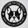 Custom French Bulldog metal wall sign in 16 gauge steel for pet wall decor, personalized family name plaque for home and dog lover gift art.