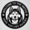 Custom Husky Dog Metal Sign Personalized Pet Lover Decor Custom husky dog metal sign in 16 gauge steel for pet lover wall decor, personalized husky plaque for home, cabin and dog gift art.