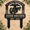 Custom Marine Corps Memorial Grave Stake Eagle Globe Anchor Tribute Sign Honor Marine courage and sacrifice with a Custom Marine Corps Memorial Grave Stake featuring Eagle, Globe & Anchor—lasting tribute for gravesites and memorials.