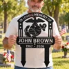 Custom Marine Corps Memorial Grave Stake Eagle Globe Anchor Tribute Sign Honor Marine courage and sacrifice with a Custom Marine Corps Memorial Grave Stake featuring Eagle, Globe & Anchor—lasting tribute for gravesites and memorials.