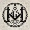 Custom Masonic symbols metal sign in 16 gauge steel for Freemason wall decor, personalized lodge plaque for home, office and Masonic gift art.
