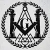 Custom Masonic symbols metal sign in 16 gauge steel for Freemason wall decor, personalized lodge plaque for home, office and Masonic gift art.