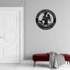 Custom mermaid and pirate metal sign made from 16 gauge steel. Custom nautical wall decor for beach homes, couples gift, and coastal spaces.