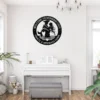 Custom mermaid and pirate metal sign made from 16 gauge steel. Custom nautical wall decor for beach homes, couples gift, and coastal spaces.