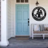 Custom mermaid and pirate metal sign made from 16 gauge steel. Custom nautical wall decor for beach homes, couples gift, and coastal spaces.