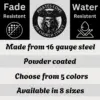 Custom Metal Pirate Skull Art Sign Personalized Pirate Cove Wall Decor Custom Metal Pirate Skull Art Sign crafted from 16 gauge steel. Custom pirate wall decor for man caves, bars, game rooms, boats, and gifts.