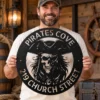 Custom Metal Pirate Skull Art Sign crafted from 16 gauge steel. Custom pirate wall decor for man caves, bars, game rooms, boats, and gifts.