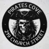 Custom Metal Pirate Skull Art Sign Personalized Pirate Cove Wall Decor Custom Metal Pirate Skull Art Sign crafted from 16 gauge steel. Custom pirate wall decor for man caves, bars, game rooms, boats, and gifts.