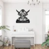 Custom Pirate Skull Metal Wall Art Sign Nautical Decor Custom pirate skull metal sign in 16 gauge steel for nautical wall decor, pirate themed plaque for bar, boat, cabin and gift art.