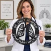 Custom Pulmonologist Metal Sign Personalized Lung Doctor Wall Art Custom pulmonologist metal sign made from 16 gauge steel. Personalized lung doctor wall art for clinics, hospitals, and medical office decor gifts.