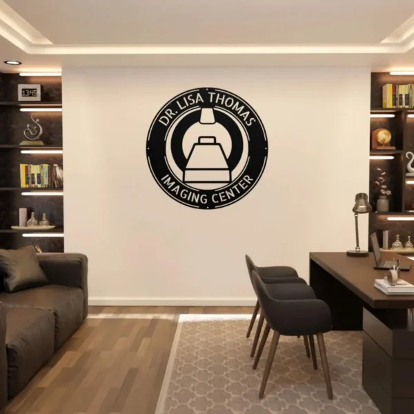 Custom Radiology Metal Sign X Ray Doctor Wall Art Custom radiology metal sign in 16 gauge steel with X-ray design for medical office wall decor, personalized clinic plaque and doctor gift.