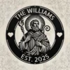 Custom Saint Judas Metal Art Sign Religious Wall Decor Custom Saint Judas metal sign in 16 gauge steel for religious wall decor, Catholic home plaque for prayer space, faith and gift art.