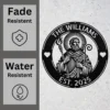 Custom Saint Judas Metal Art Sign Religious Wall Decor Custom Saint Judas metal sign in 16 gauge steel for religious wall decor, Catholic home plaque for prayer space, faith and gift art.