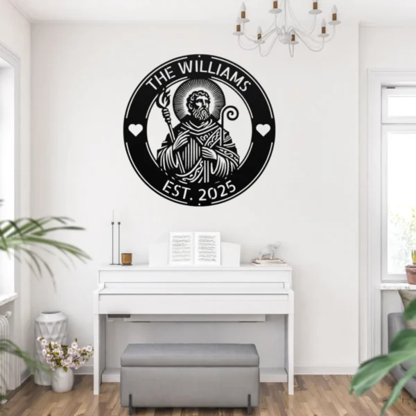 Custom Saint Judas Metal Art Sign Religious Wall Decor Custom Saint Judas metal sign in 16 gauge steel for religious wall decor, Catholic home plaque for prayer space, faith and gift art.