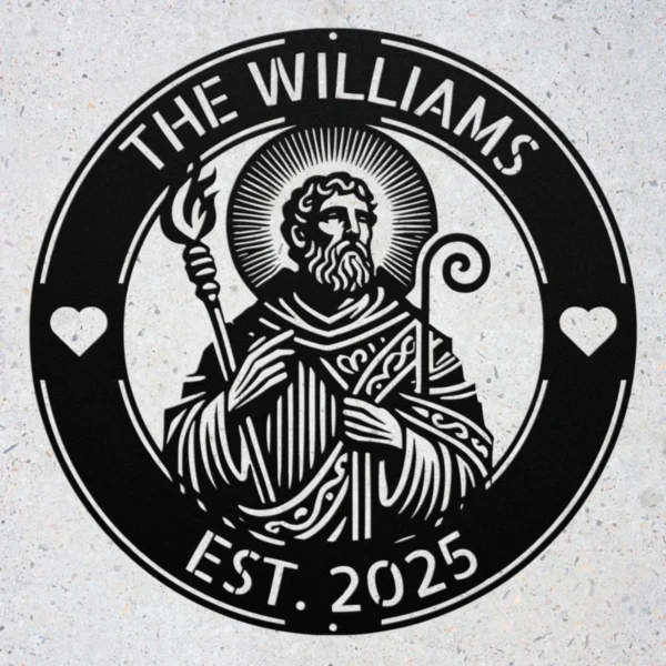 Custom Saint Judas Metal Art Sign Religious Wall Decor Custom Saint Judas metal sign in 16 gauge steel for religious wall decor, Catholic home plaque for prayer space, faith and gift art.